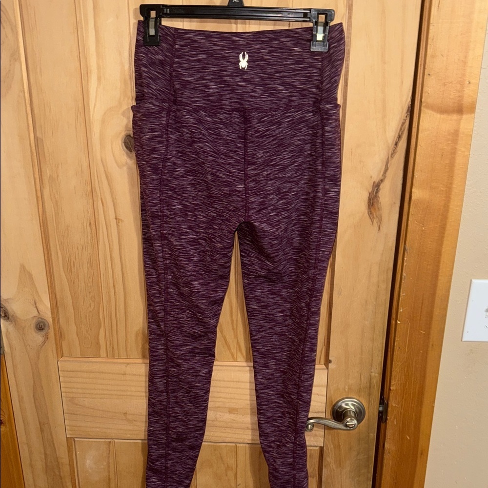 Spyder Women's Purple Leggings - Picture 2 of 7